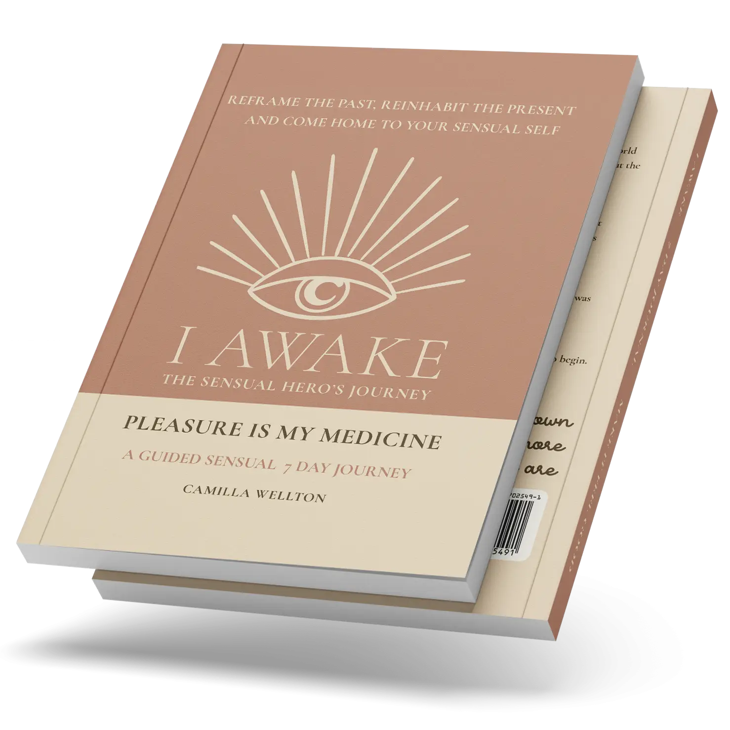 Pleasure Is My Medicine by Camilla Wellton, I AWAKE Sensual Hero’s Journey book cover