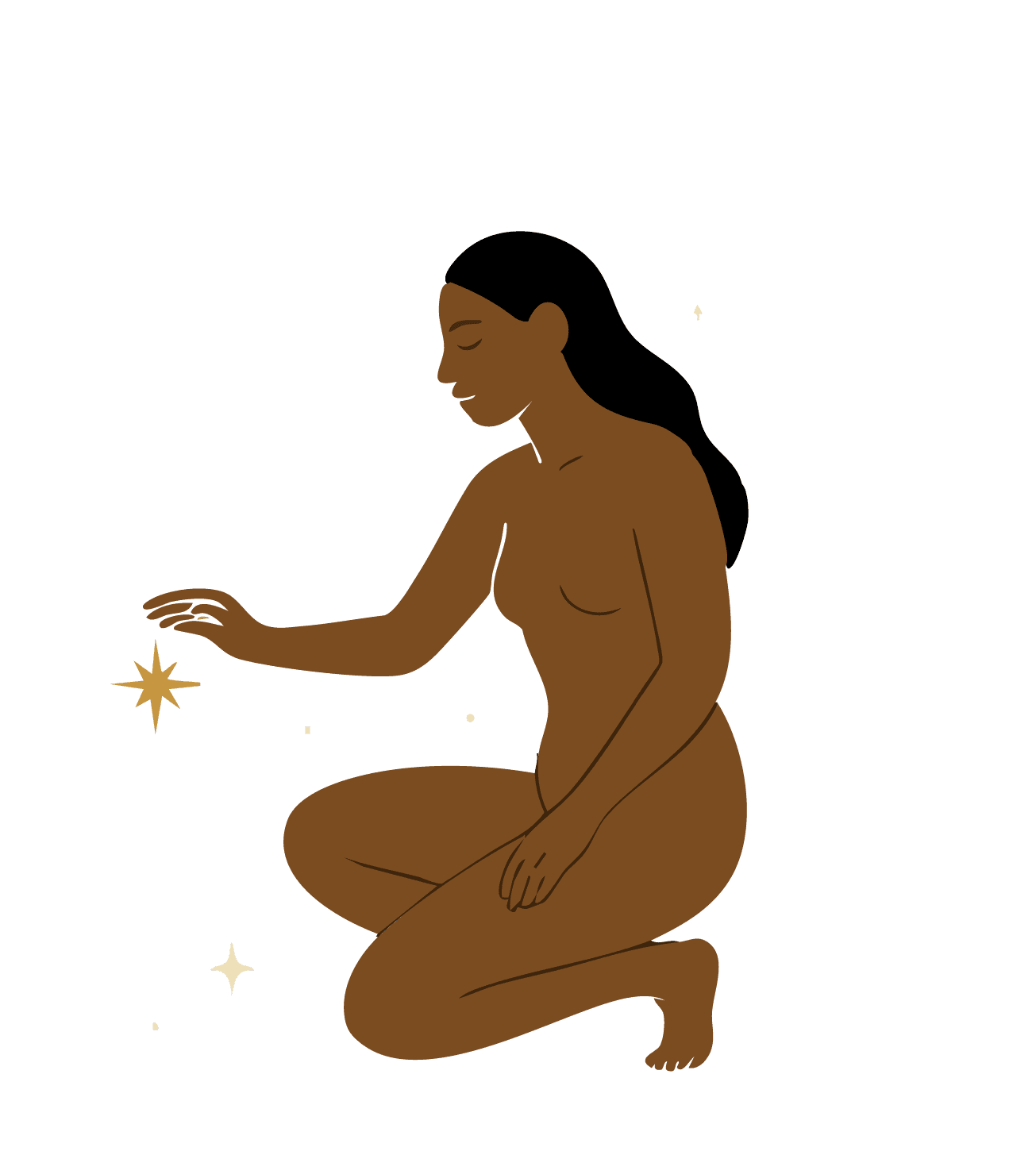 I AWAKE illustration of quiet reflection