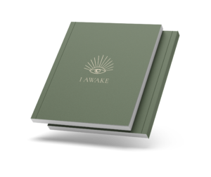 Olive green-colored journal