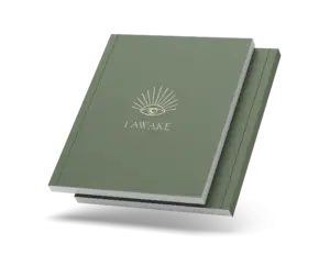 Olive green-colored journal