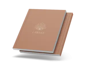 Terracotta-colored journal